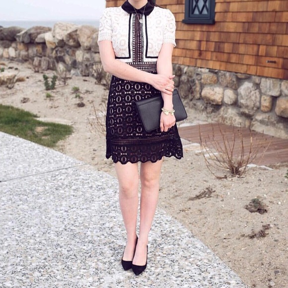 *NWOT Black and White Lace Dress - Picture 3 of 3